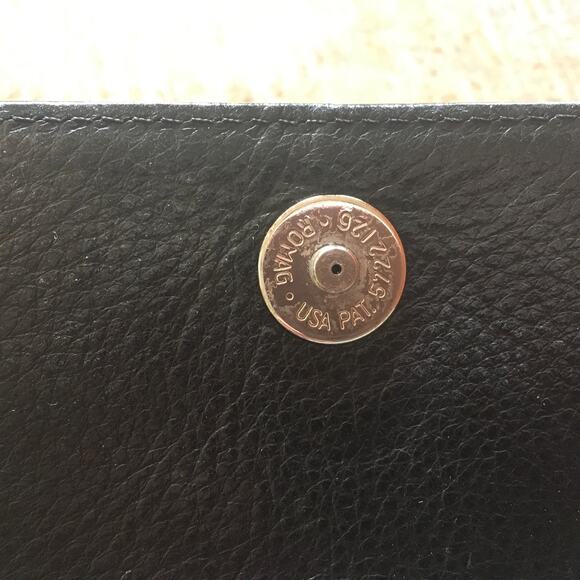 Brighton Clutch Wallet Organizer Croc Embossed Leather Vintage Retired Brown - Picture 8 of 11